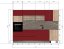 KUCHYNSKÁ LINKA EXCLUSIV Striekaná MDF/RAL 3011 Červenohnedá
