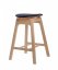 Barová stolička GUSTAVE - Poťahová látka: Dublin 18, Morenie: Buk artisan K013