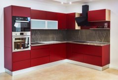 KUCHYNSKÁ LINKA EXCLUSIV Striekaná MDF/RAL 3011 Červenohnedá