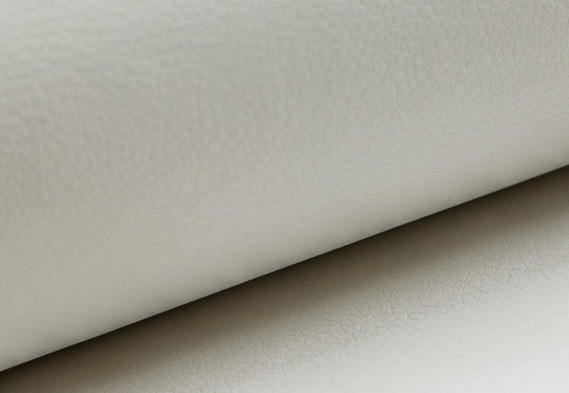 BOXSPRING POSTEĽ KARIN U - s úložným priestorom, biela koženka
