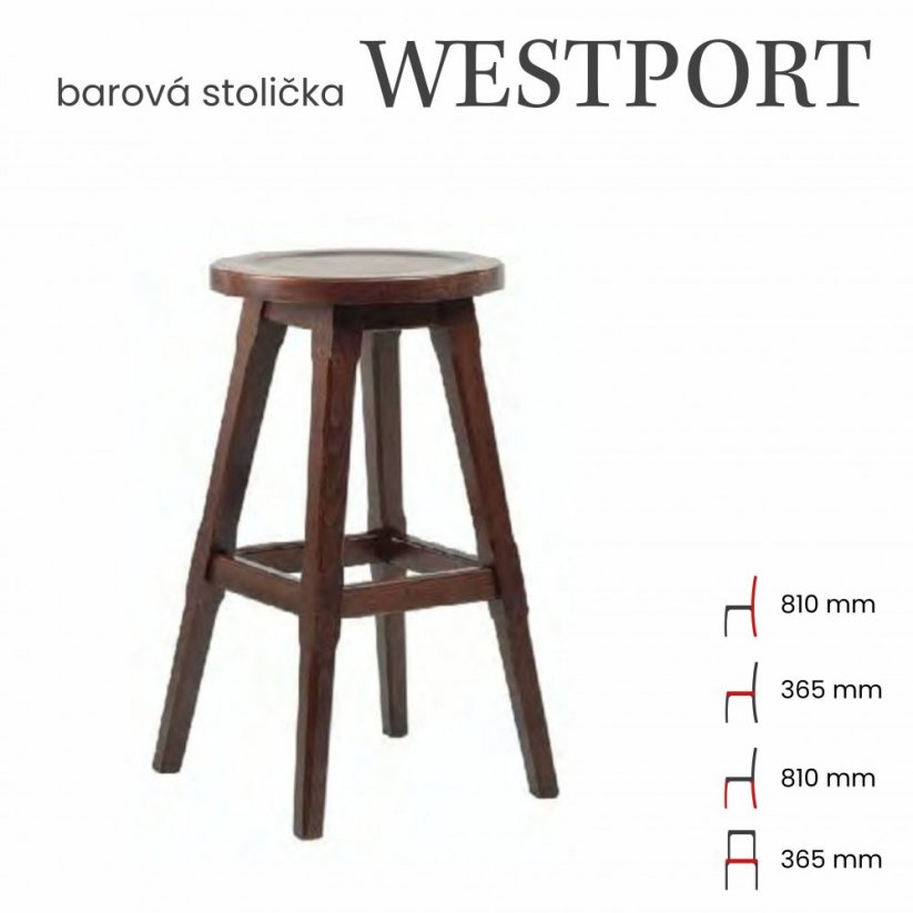Barová stolička WESTPORT