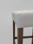 Barová stolička 01 - Poťahová látka: Biela koženka, Morenie: Dub hamilton 3303