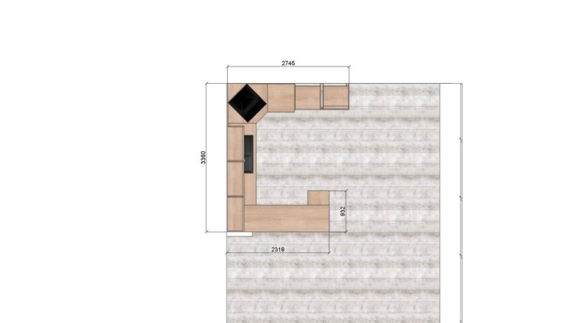 KUCHYNSKÁ LINKA  CLASIC Biela VL D-1/Sonoma